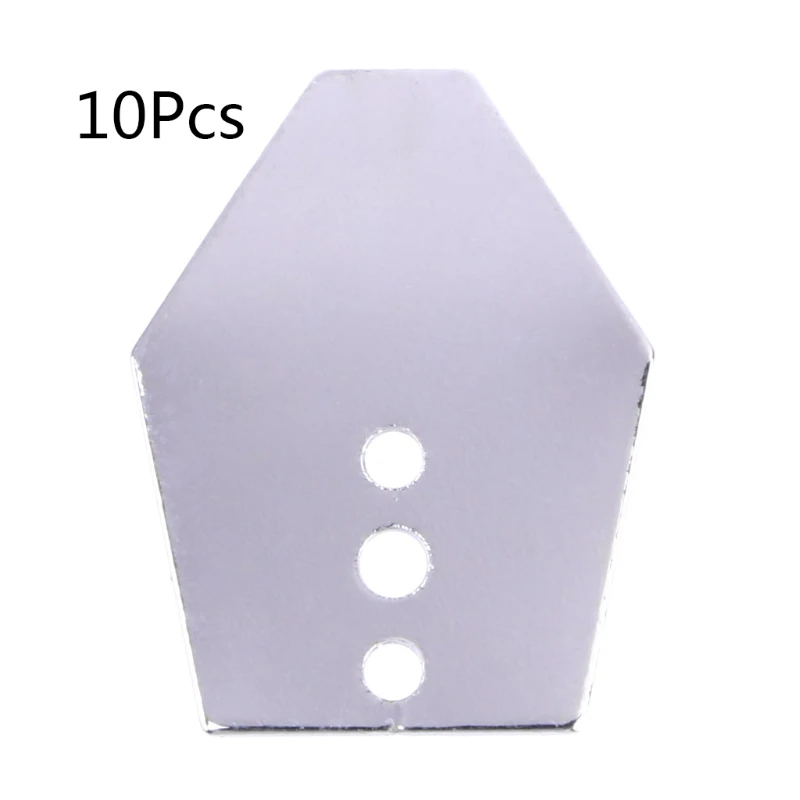 

10pcs Fishing Swim Jig Blade Sheet Stainless Steel Breakwater Bait Accessories