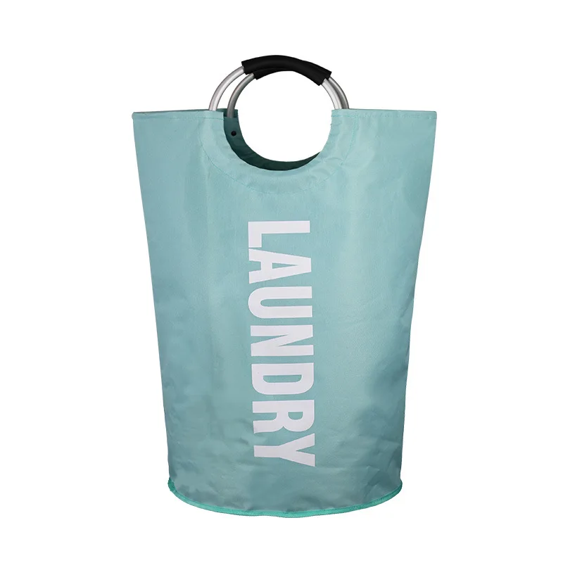 Light Blue Складная оксфордская стиральная одежда корзина для белья Бытовая многофункциональная сумка для хранения - Color: Light Blue