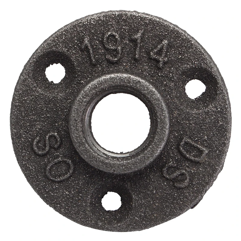 1/2 inch Black Cast Iron Pipe Fittings Floor Flange BSP Threaded | Обустройство дома