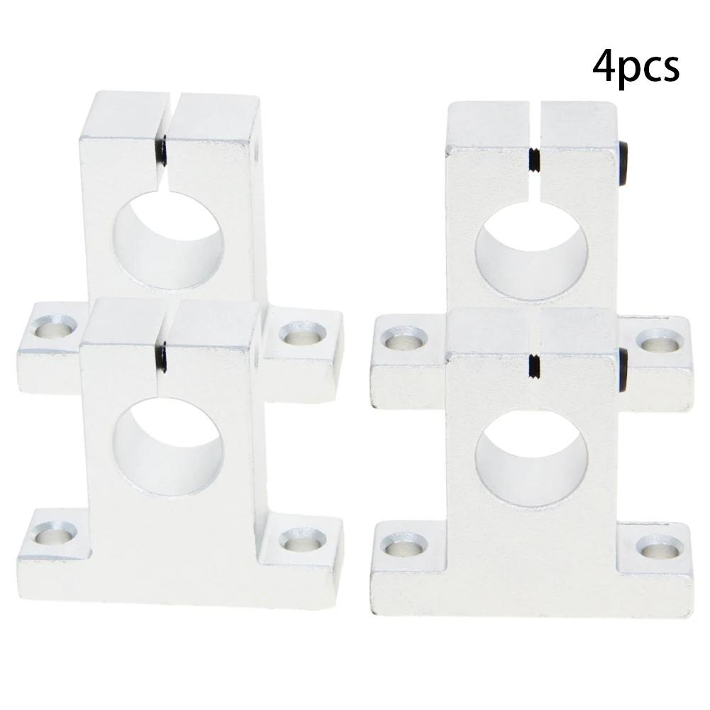 New 4PCS SK8-SK30 Bearings Suitable For Shaft Diameter 8-30mm Linear Guide Rail Aluminum Alloy Material 3D Printed Parts Bearing - Цвет: SK16 x 16mm