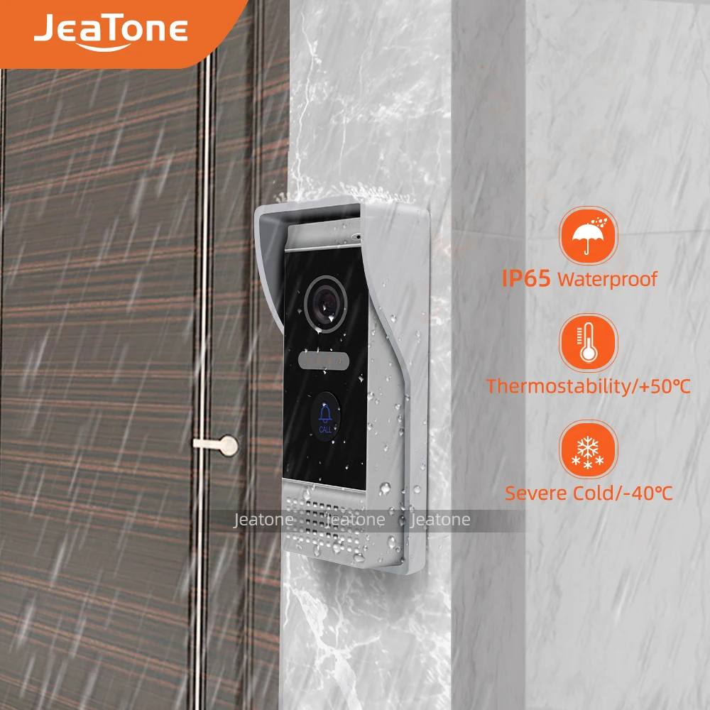 Видеодомофон JeaTone 720P Wi Fi IP 2 1|Видеодомофон| |