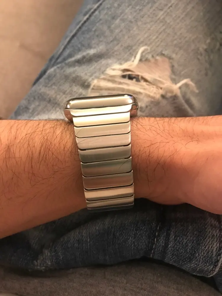 Роскошные Металлические ремешки для Apple watch band 44 мм 42 мм iwatch series 5 4 3 2 браслет из нержавеющей стали 40 мм 38 мм Бабочка петля