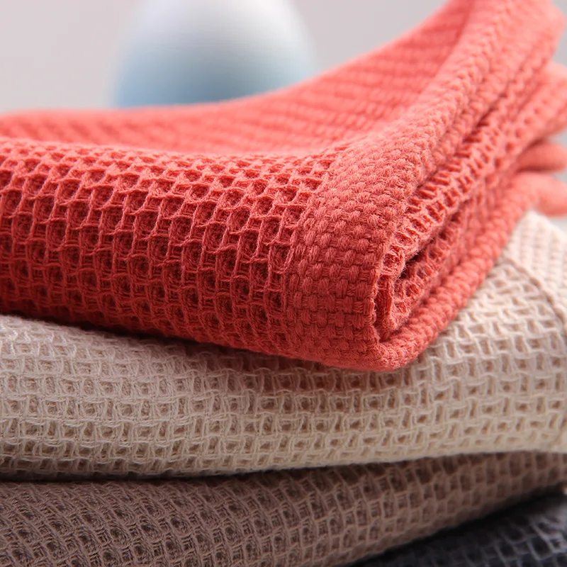 Cotton Hand Towel Honeycomb Waffle Face Wash Towel Home Cleaning Tool Kitchen Cleaning Cloth kitchen towel cleaning cloth