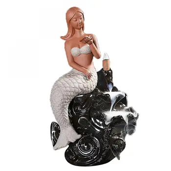 

Backflow Incense Burner Waterfall Incense Cone Sticks Holder Ceramic Home Studio Decor Porcelain encensoir Censer Cones EA6XXL
