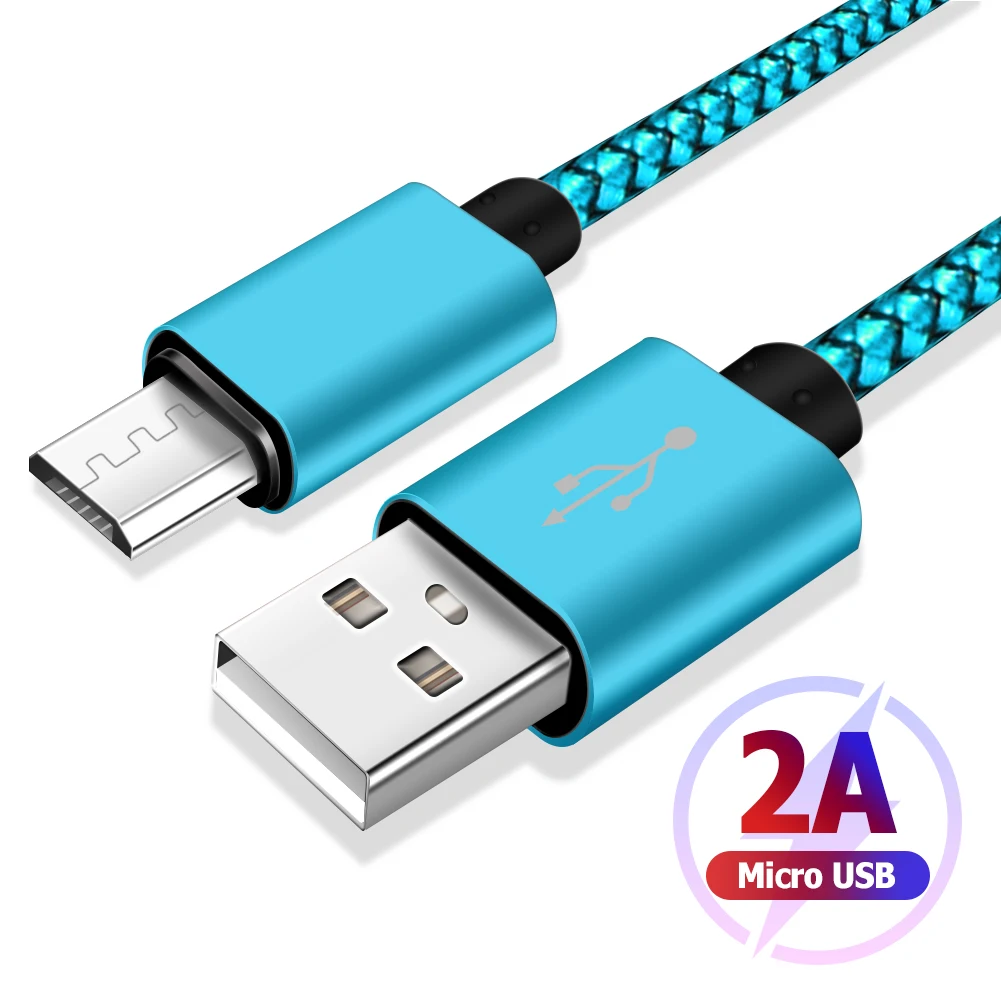 

1m 2m 3m Micro USB Cable Android Charger Data Cord Fast Charging Data Cable For Samsung Kindle Motorola Huawei Smart Phones