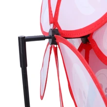 Двойной слой Санта Клаус ветряная мельница ветер Spinner Whirligig домашний двор вечерние украшения 72XF