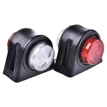 

2Pcs 12 Leds Car Truck Rear Tail Light Warning Lights Rear Lamps Waterproof Double Sides Marker Trailer Lights 10-24V