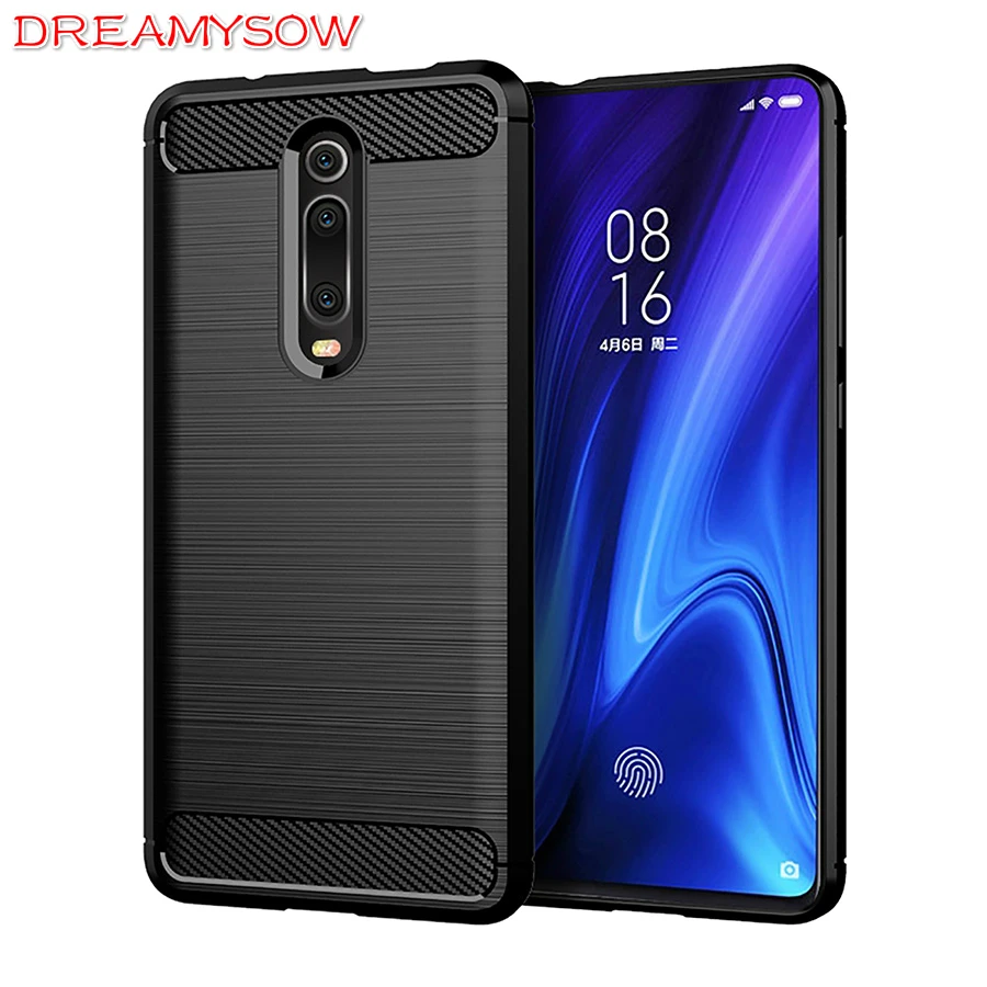 

Shockproof Cases For Xiaomi A3 Lite CC9E Mi 9SE 9T Pro Redmi Note7 Pro K20 Pro Case Soft Carbon Fiber Back Cover for Redmi 7A Y3