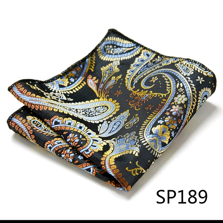 Newest style  Brand Factory Sale Top grade  Pocket Square Paisley Dropshipping Clothing accessories Memorial Day Fit Workplace