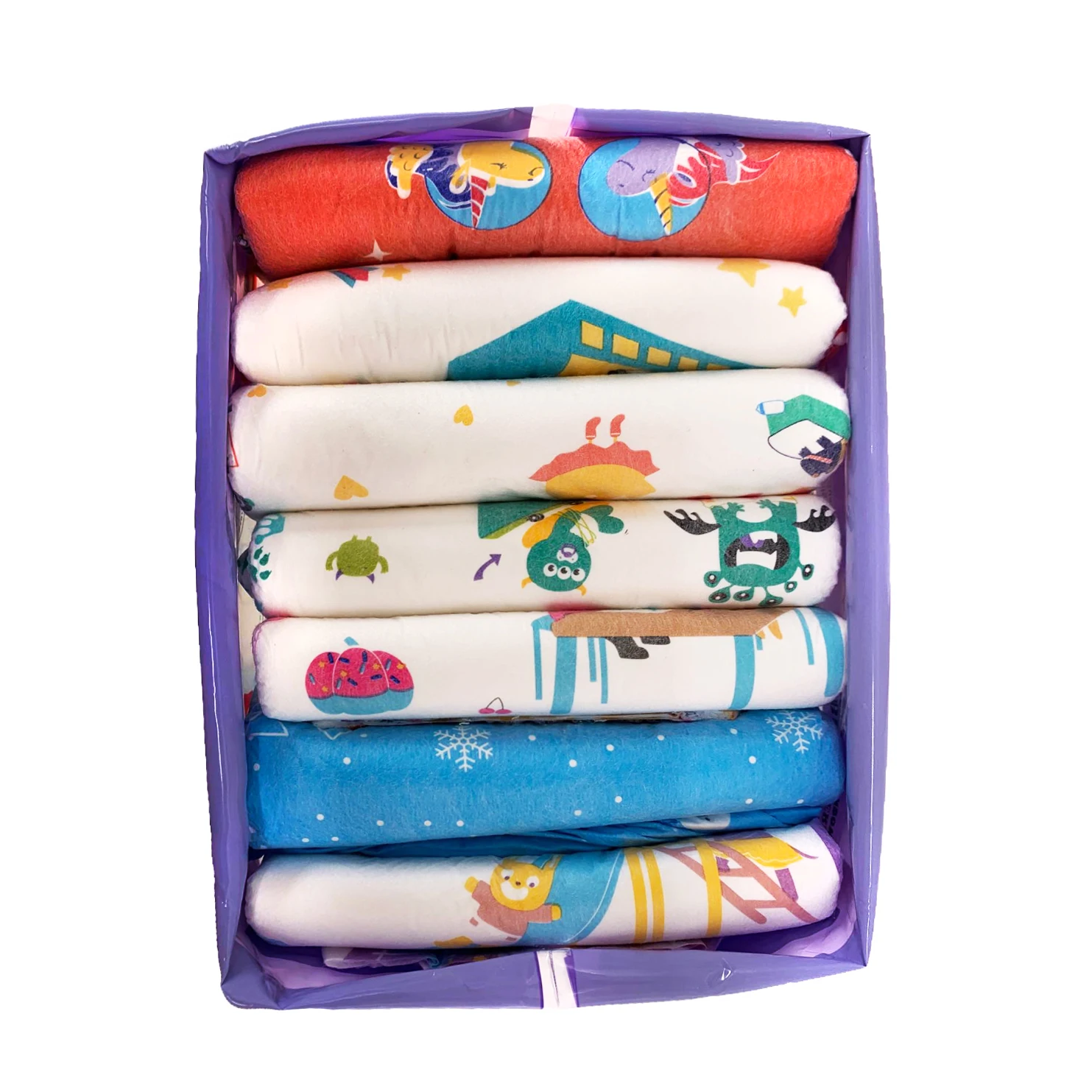Подгузник TEN @ NIGHT Rainbow Week ABDL очень большого размера рождественские подгузники с