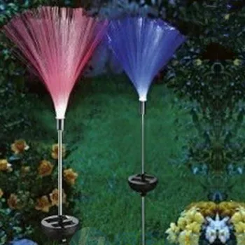 

Solar light 2pcs Fiber Optic Lawn Light Outdoor Waterproof Lightproof Garden Villa Aisle Corridor Christmas Decoration lighting