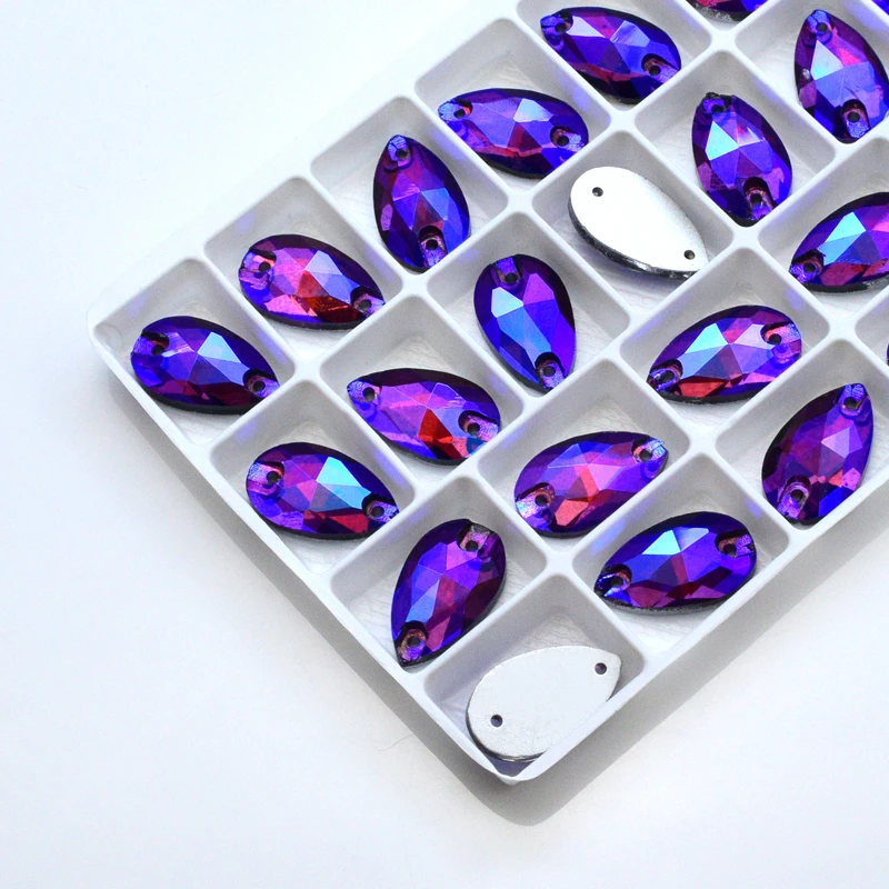 Versatile Sew-On Rhinestone Crystal Drops