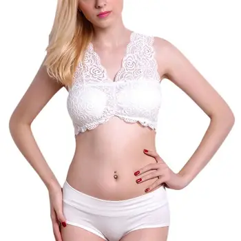 

Women Padded Push Up Tube Tops Wire Free Lace Lingerie Female Girls Elegant Breathable Bra