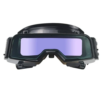 

Adults Adjustable Strap Wide View Welding Goggle TIG MIG Auto Darkening Eye Protection Shield Glasses Professional Anti-Glare