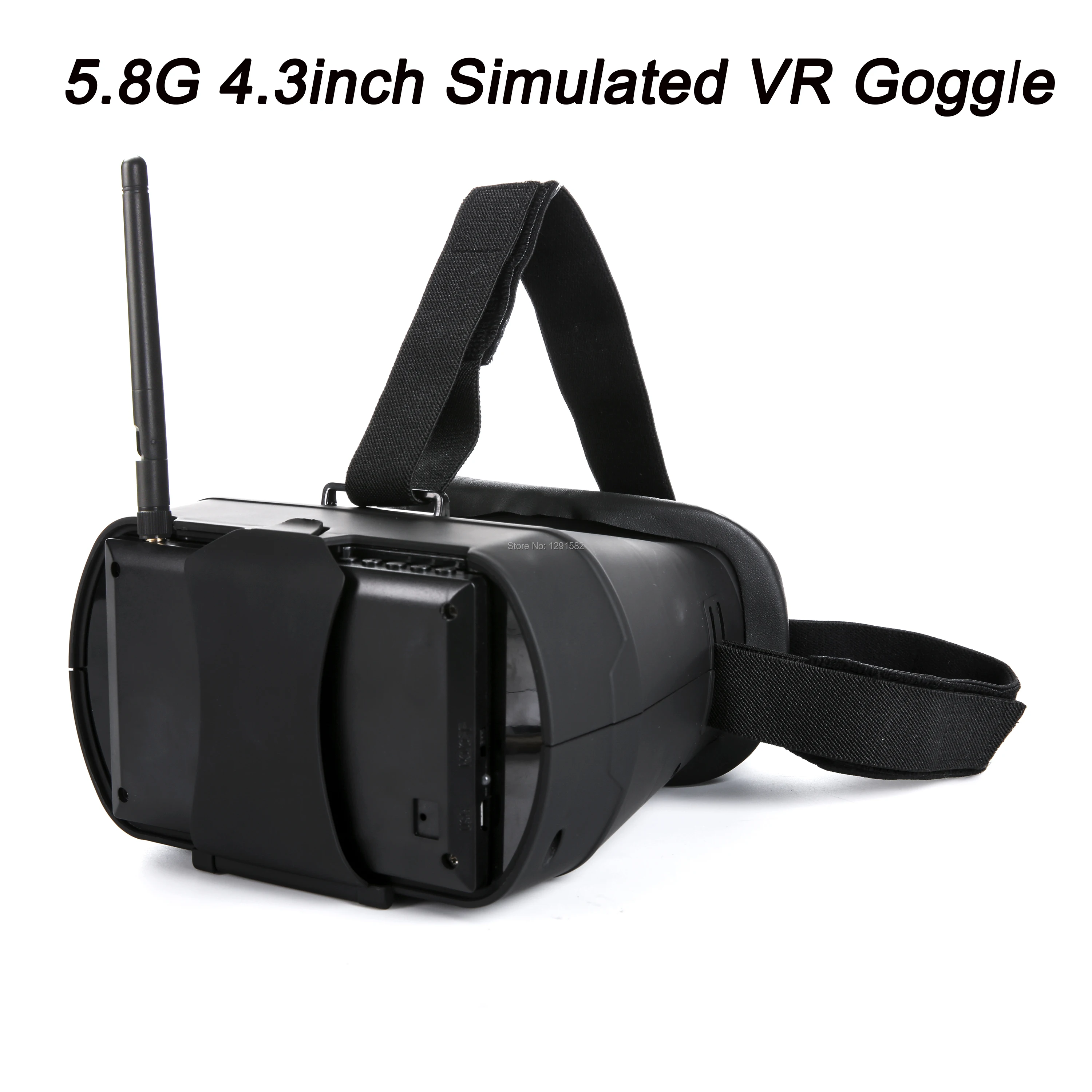 

5.8G 4.3inch Simulated VR Goggle Glasses Resolution 480*272 Monitor Built in 40CH Raceband Receiver 3.7V/600mah Battery