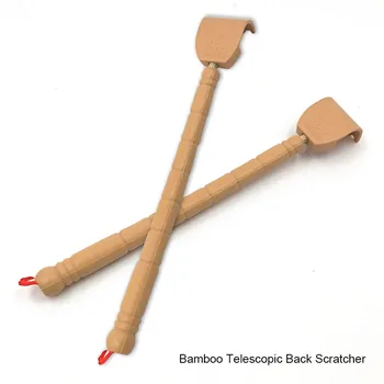 

Bamboo Telescopic Back Scratcher Extendable Wooden Back Itching Self Massager Flexible