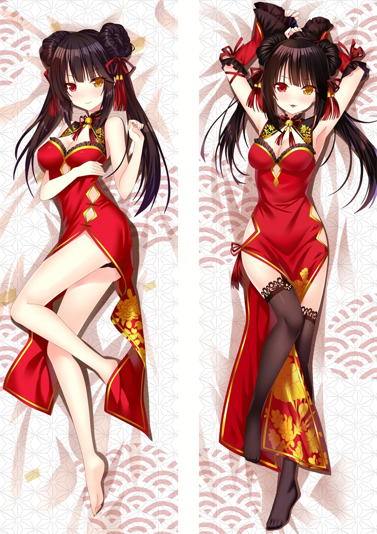 Чехол для подушки с аниме датой а LIVE Tokisaki Kurumi Dakimakura сексуальный чехол девочек 3D