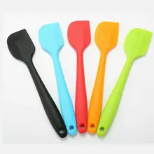 1 шт. Инструменты для выпечки кухонная лопатка мини маленькая силиконовая лопаточка тепловыделитель совок для мороженного крема скребок-ложка 5 цветов
