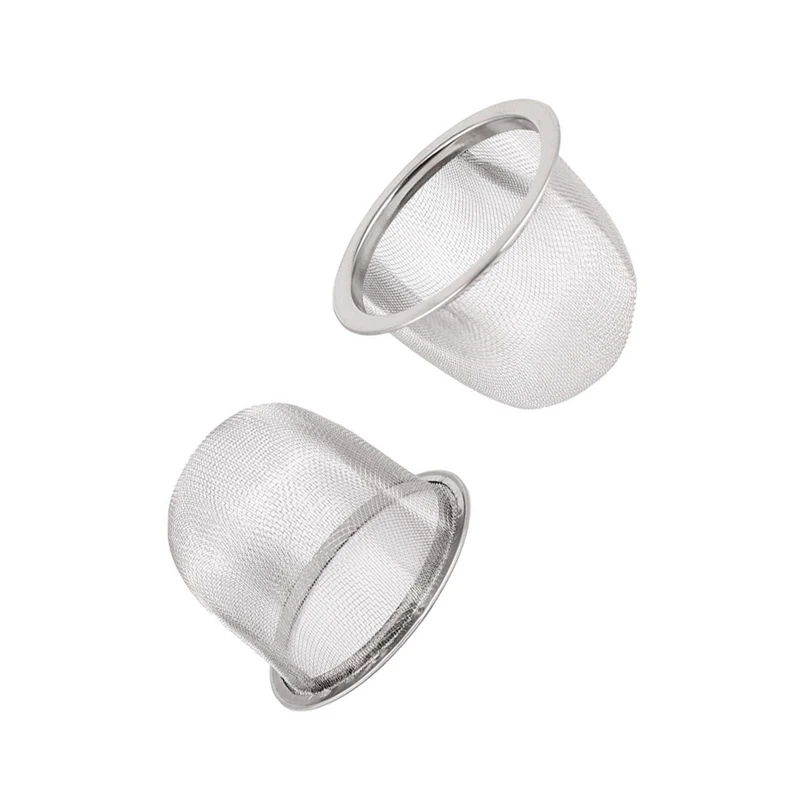 Practical 5 Pcs Tea Strainer: 3 Pcs Stainless Steel Mesh Brewing Unit Tea Leaves Strainer 70 Mm Diameter& 2 Pcs 60Mm Diameter