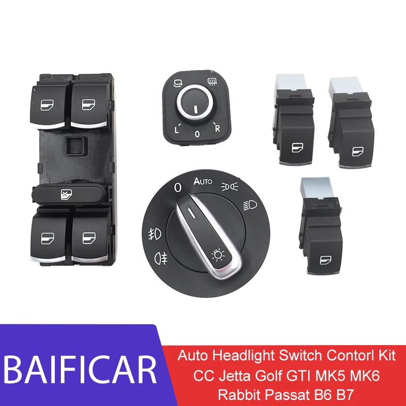 Зеркало для автомобильных фар Baificar хромированное VW CC Jetta Golf GTI MK5 MK6 Rabbit Passat B6