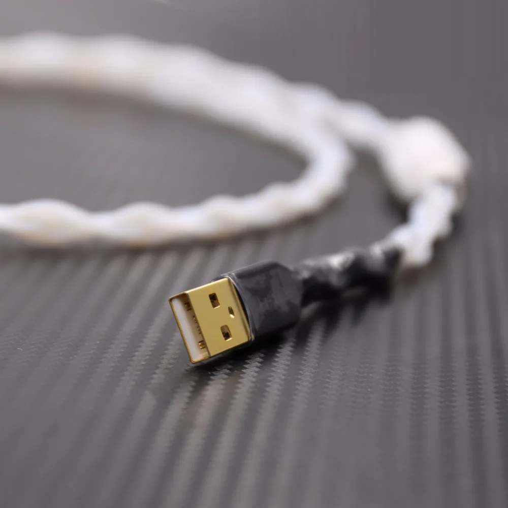 Decodificador de Prata Febre de Alta Cabo de Dados Cabo de Alta m de Áudio Puro Fidelidade Linha Dac 1 Usb A-b - Image 5