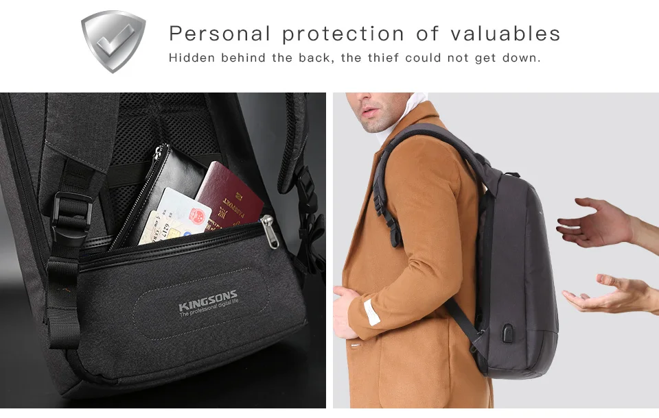 High Quality men laptop backpack