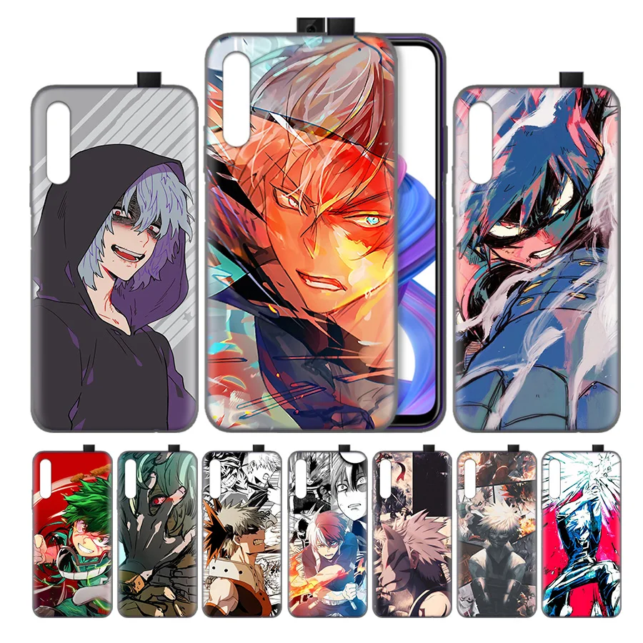 

Silicone Case Cover for Huawei Honor 8X 8C 8A 8S 9X 10 20 20i V20 Play Y5 Y7 Y9 Lite Pro Prime 2019 Nova 4e Boku No Hero Academi