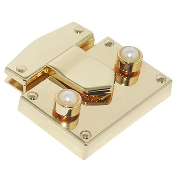 

Pack of 5 Rectangle Purses Lock Clasp Handbags Closures Hardware Accessory 44x43.5mm