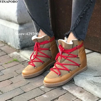 

Snow Boots Winter Ankle Boots Women Shoes Fur Warm Boots Female Plus Size 43 Casual Shoes Platform Non Slip Warm cotton shoes