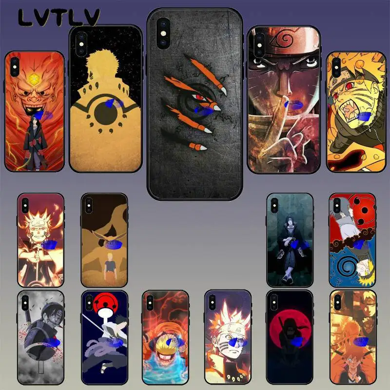 LVTLV Аниме Наруто Akatsuki DIY печать рисунок чехол для телефона оболочка iPhone 11 pro XS MAX 8 7 6