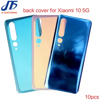 

10pcs High Quality New Back Battery Cover Door Rear Glass Housing Case Replacement For Xiaomi Mi 10 5G