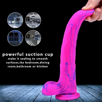 27cm Realist Dildo Women Sex Toys Long Didlo Female Masturbation Dildoes Suction Cup Strap On Penis Consolador Femme Cock Gode 5