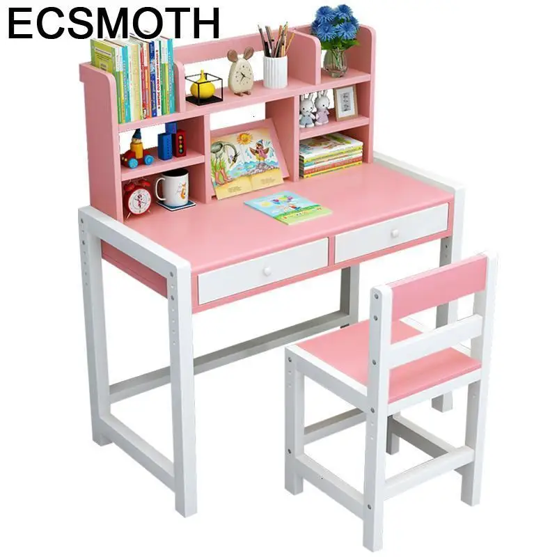 Scrivania Bambini Pour Avec Chaise Escritorio детский и стул регулируемый Bureau Enfant Mesa Infantil учебный стол