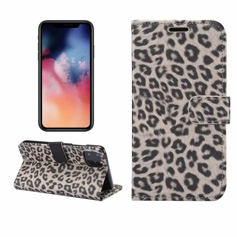 Чехол для Apple iPhone 11 Pro Max 8 7 Plus 6 6s Plus 5 5S SE чехол с откидной крышкой для карт Кожаный чехол-подставка с леопардовым принтом мягкий чехол для телефона