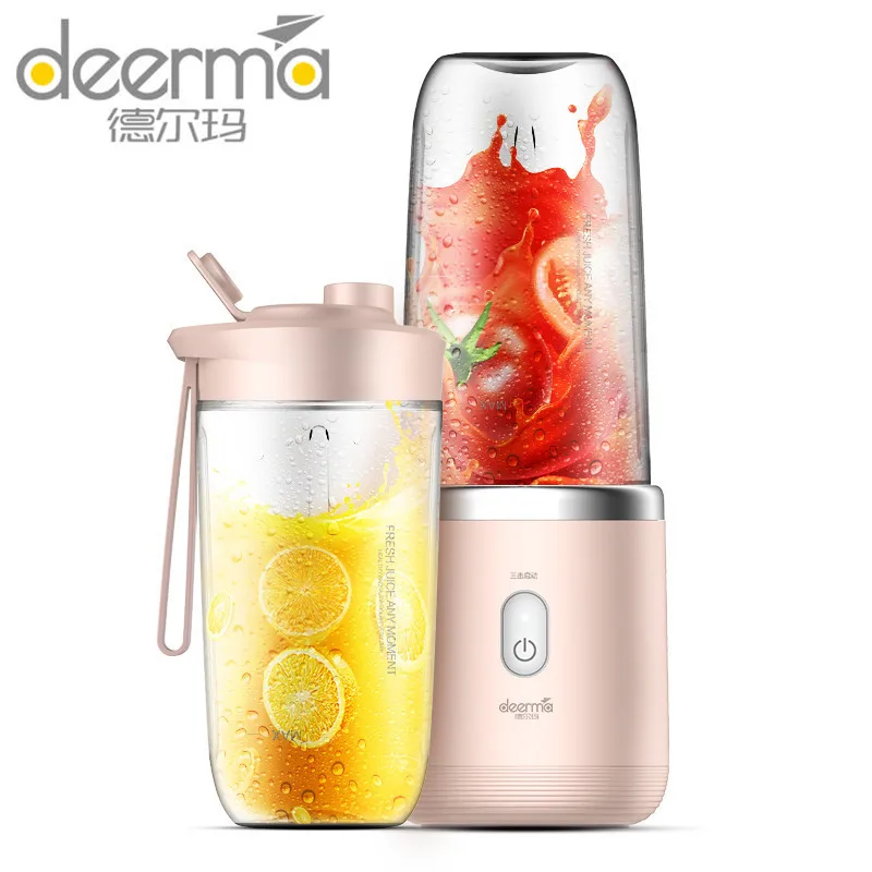 Deerma Portable Blender Electric Juicer 400ML Automatic Multipurpose USB Rechargable Mini Juice Cup Cut Mixer