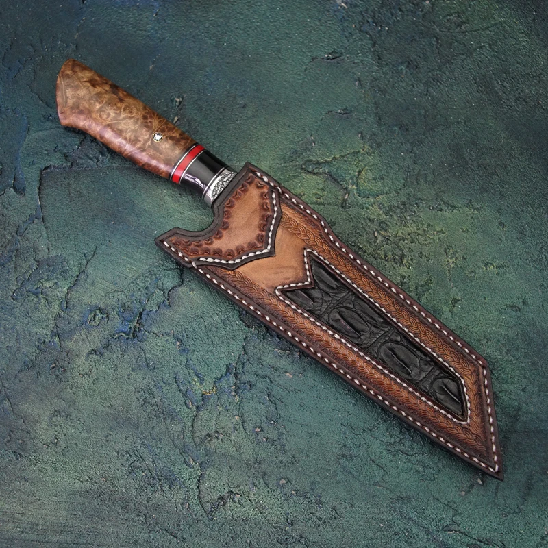 FZIZUO 7,5 ''VG10 Дамасская сталь Santoku нож ручной работы танто Точка кухонные ножи японский набор кухонных ножей кухонные инструменты