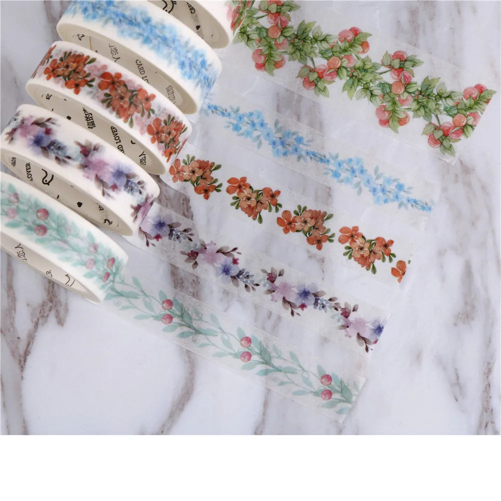 DIY decoration Flower plant tape scrapbooking planner masking tape adhesive tape kawaii stationery