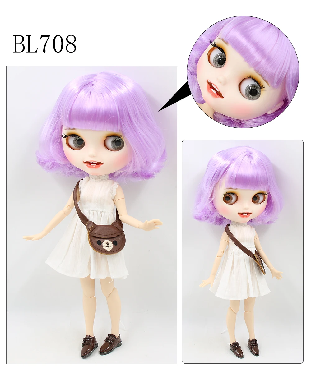 ICY factory blyth doll joint body bjd toy custom doll naked doll with hands AB matte face on sale 1/6 30cm