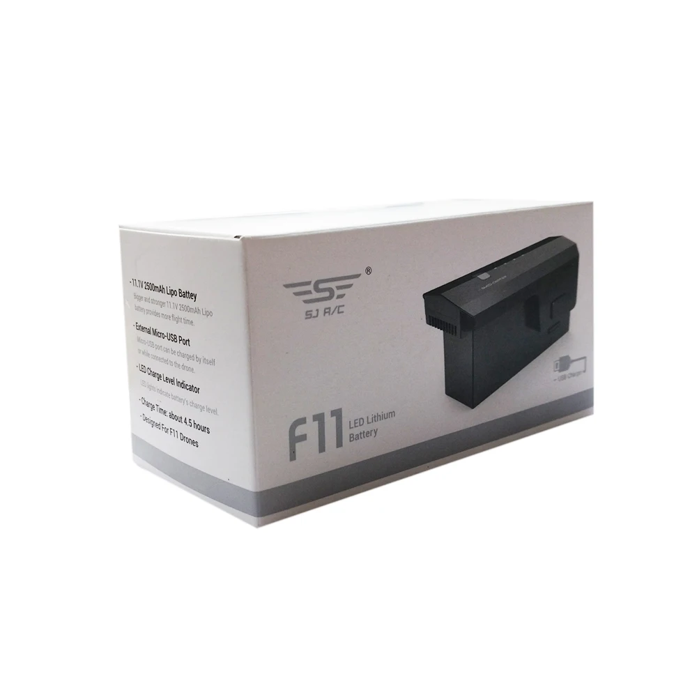 

SJRC F11/F11 PRO Extra Battery Drone 11.1V 2500mAh Lithium RC Four-axis aircraft Accessories Battery aircraft arm With Motor