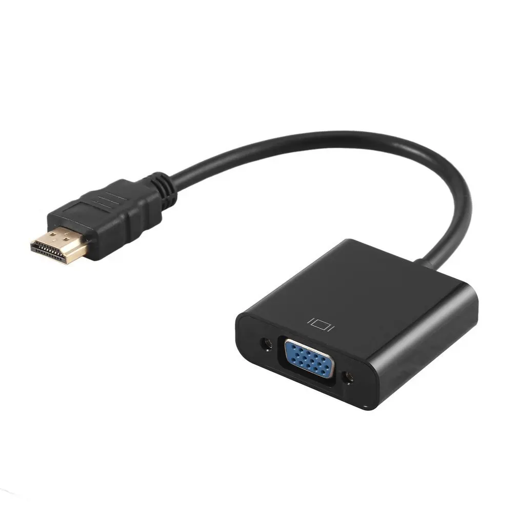 

HDMI Male To VGA RGB Female HDMI To VGA Video Converter Adapter 1080P For PC Black Male-Female Adapter Converter