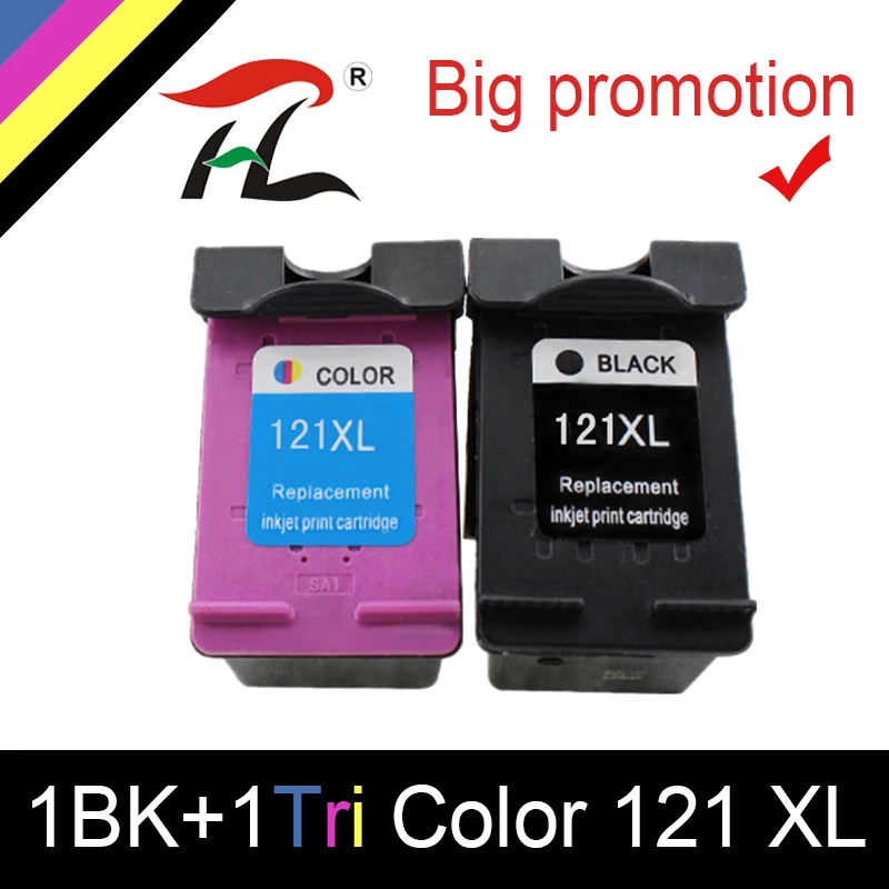HTL 121x link картридж для hp 121xl hp 121XL совместимый для hp Deskjet D2563 F4283 все-в-одном струйный принтер CC641HE CC644HE