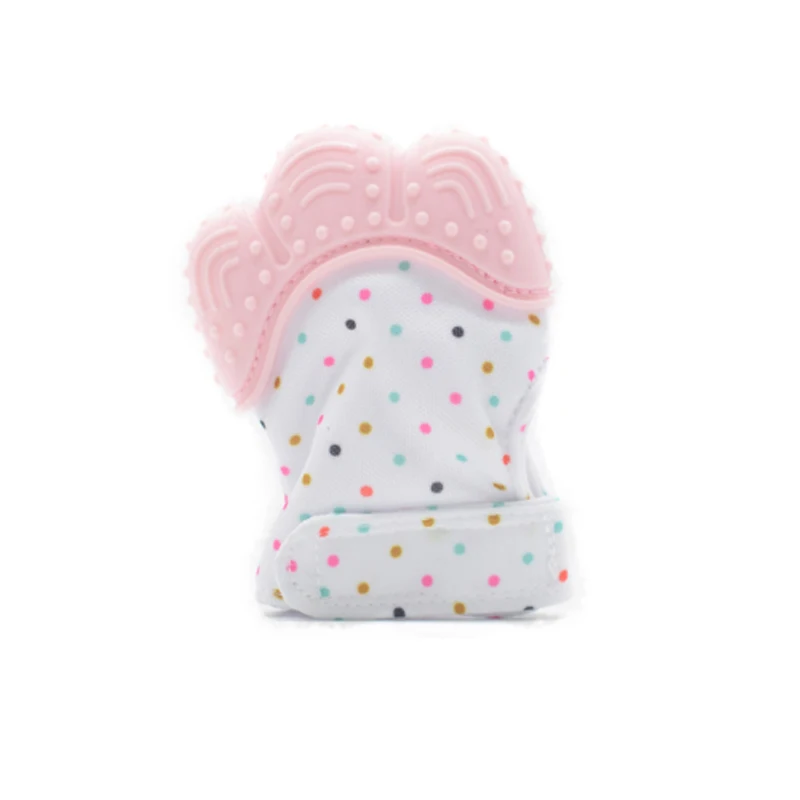 molar gloves Baby teether gloves safe quality teether