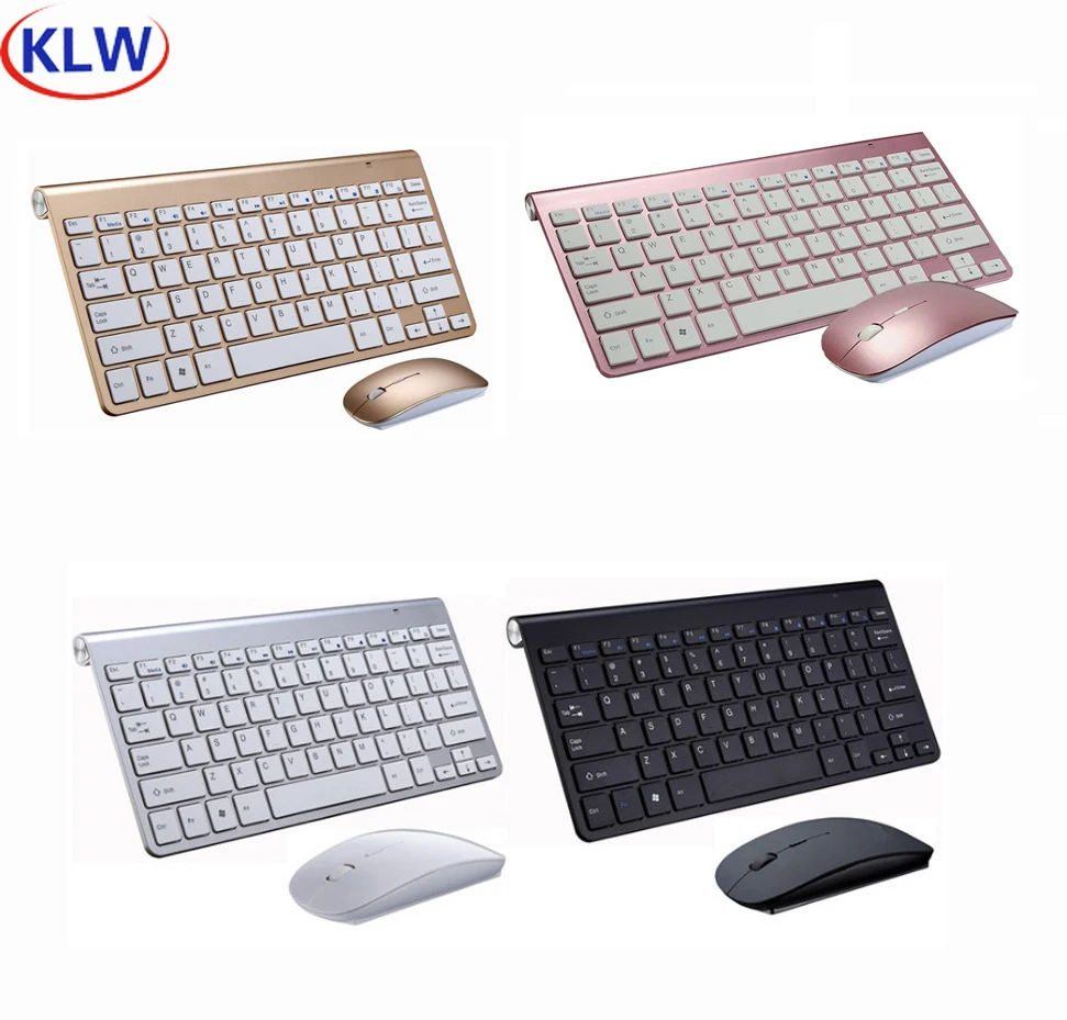 Mini 2.4g Usb Wireless Keyboard And Mouse Set Keyboard Mouse Combo Noiseless For Laptop Mac