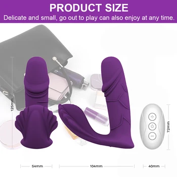 Pulsating Dildo Vibrators for Women Orgasm Vagina Masturabtor Wireless Remote Control Wear Butterfly Anal Sex Toys for Adults 18 5