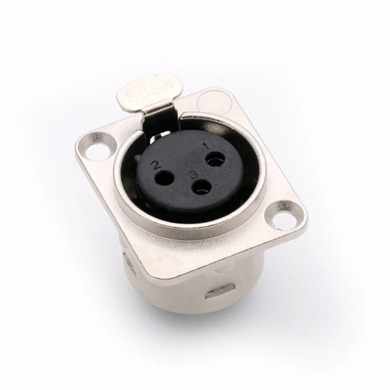 conector de metal para microfone conector macho 03