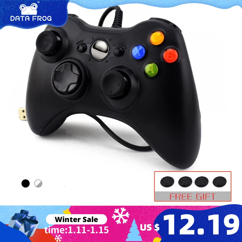 Проводной USB джойстик DATA FROG тонкий контроллер для Xbox 360 ПК Steam игр совместим с Windows