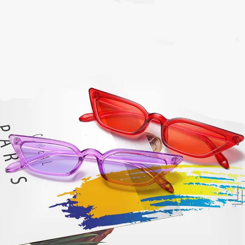 

New Women Plastic Sunglasses Cat Eye Fashion Retro Brand Designer Gradient Mirror Outdoor Sun Glasses UV400 Gafas De Sol