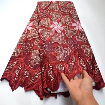 

Wholesale price African Lace Fabric With Stones Embroiderey Swiss Voile Lace In Switzerland For Nigerian Wedding
