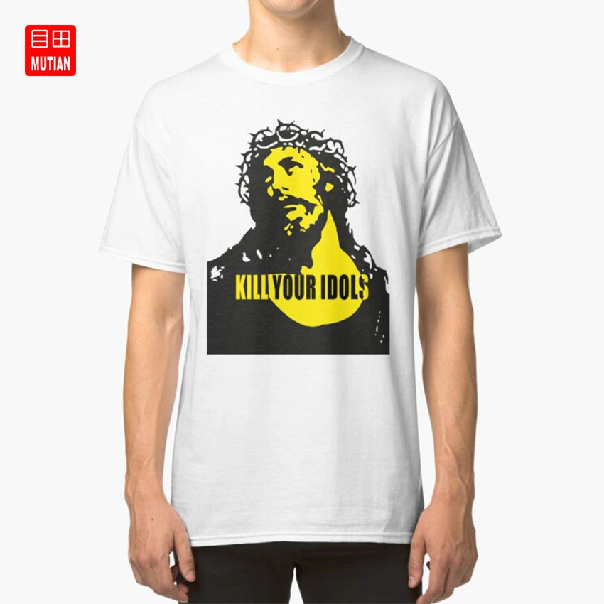 Kill Your Idols Axl Rose Jesus T Shirt Axl Rose Guns And Roses Kill Your Idols Kyi Gnr Jesus Jesus Christ Christ Rock Crown Of T Shirts Aliexpress
