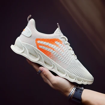 

Sports Shoes Brand Shoes Wide Breathable Sneakers Men Shoes Lightweight Black Man Walking Footwear Fashion Men's Casual Shoes